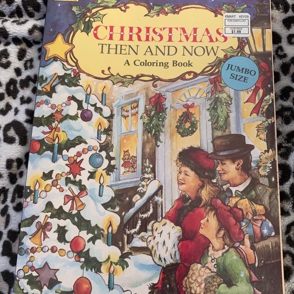 Christmas Then and Now Coloring Book